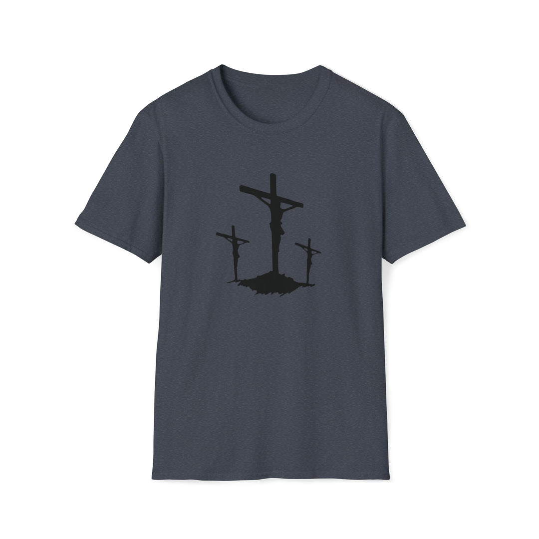 3 Wooden Cross Unisex Softstyle T-Shirt