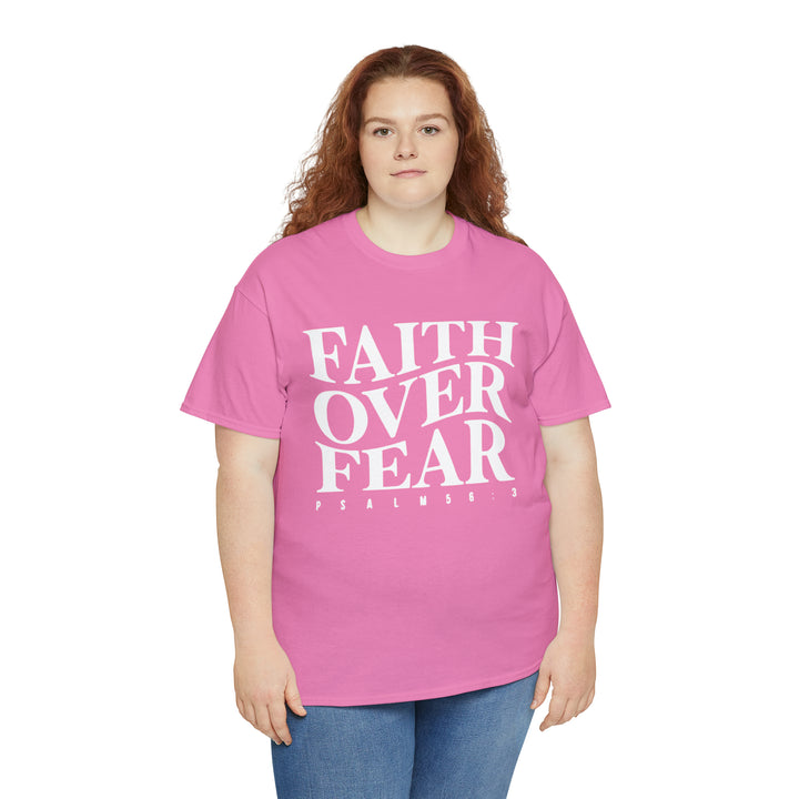 Faith Over Fear-Unisex Heavy Cotton Tee