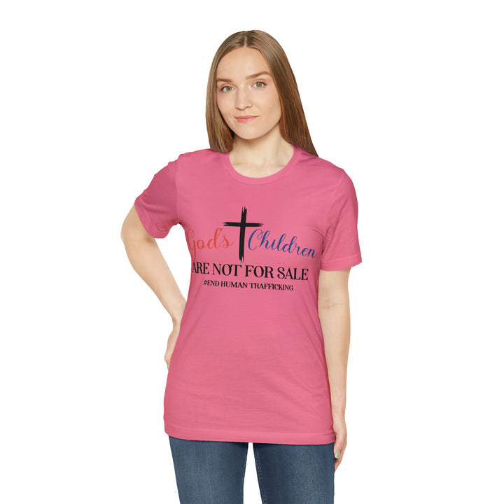 End Human trafficking-Unisex Jersey Short Sleeve Tee