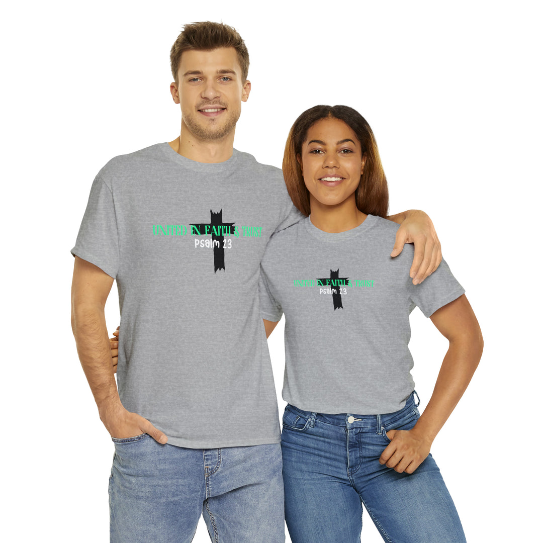 UNITED IN FAITH & TRUST-Unisex Heavy Cotton Tee