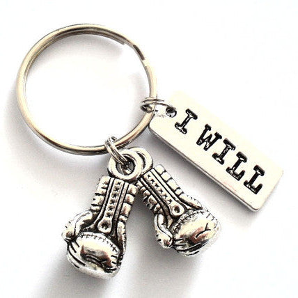 Boxing Gloves Inspirational Keychain European and American Jewelry Keychain