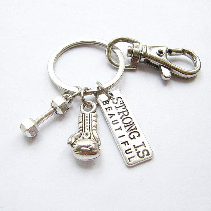 Boxing Gloves Inspirational Keychain European and American Jewelry Keychain