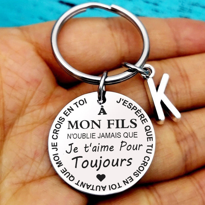 Graduation Holiday Gift Inspirational Keychain 26 Letters