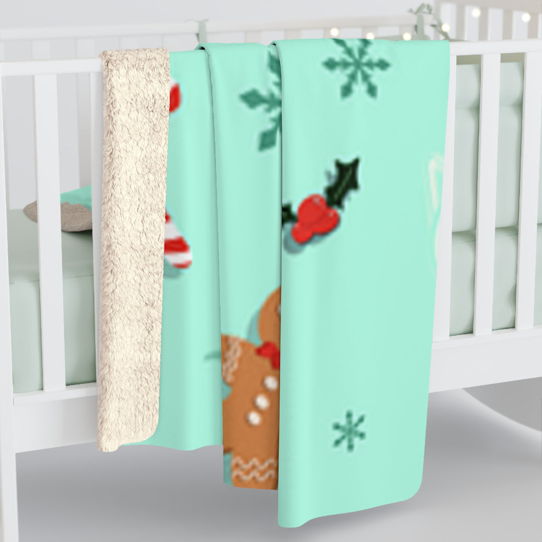 HO HO HO Sherpa Fleece Blanket