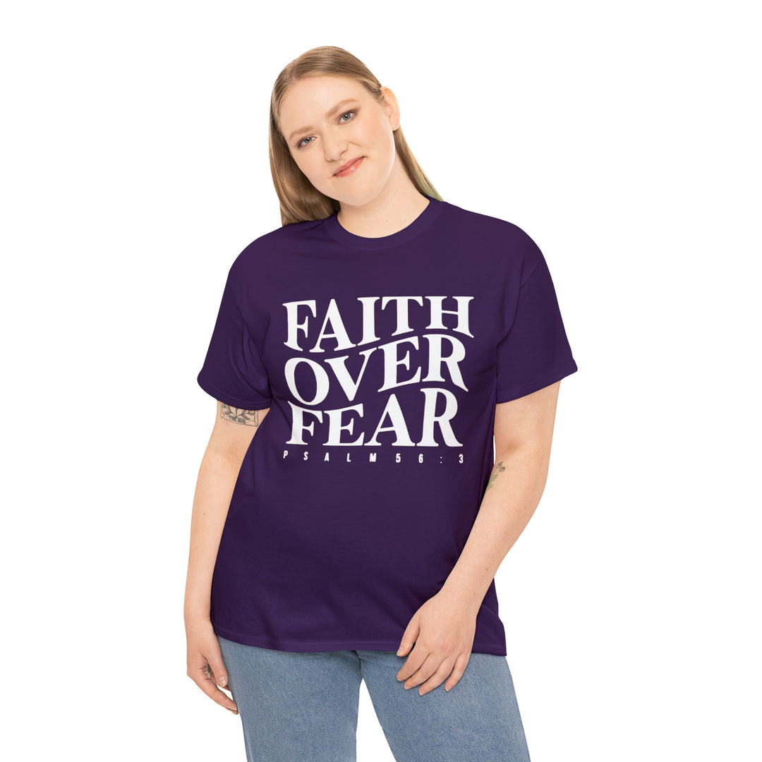 Faith Over Fear-Unisex Heavy Cotton Tee