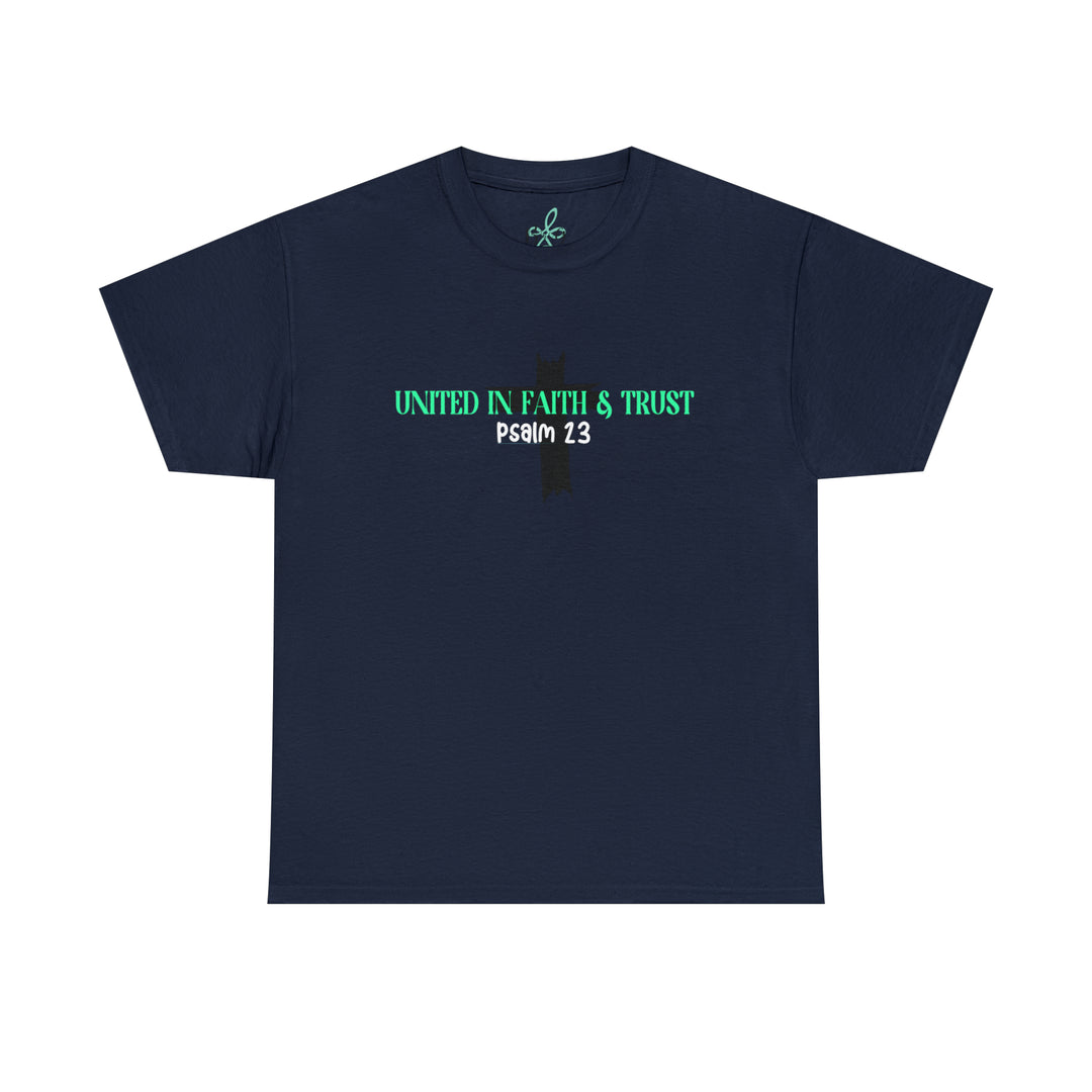 UNITED IN FAITH & TRUST-Unisex Heavy Cotton Tee