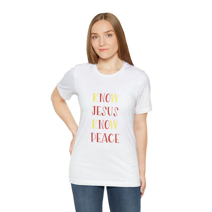 Know Jesus-Unisex Jersey Short Sleeve Tee