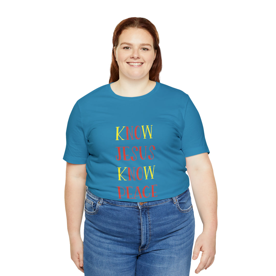 Know Jesus-Unisex Jersey Short Sleeve Tee