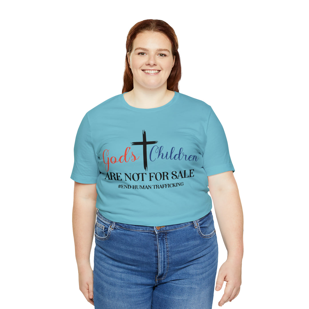 End Human trafficking-Unisex Jersey Short Sleeve Tee