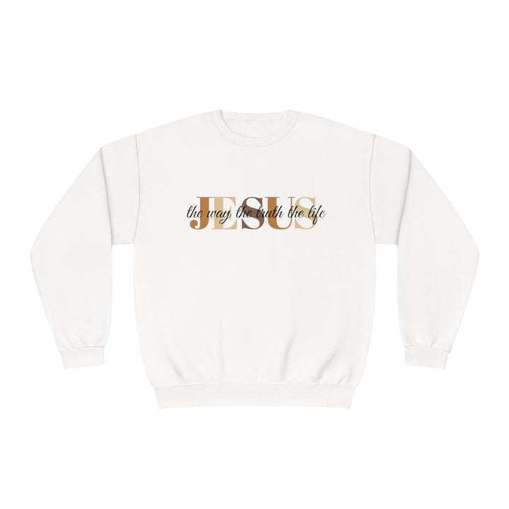 Jesus The Way The Truth The Life Unisex NuBlend® Crewneck Sweatshirt