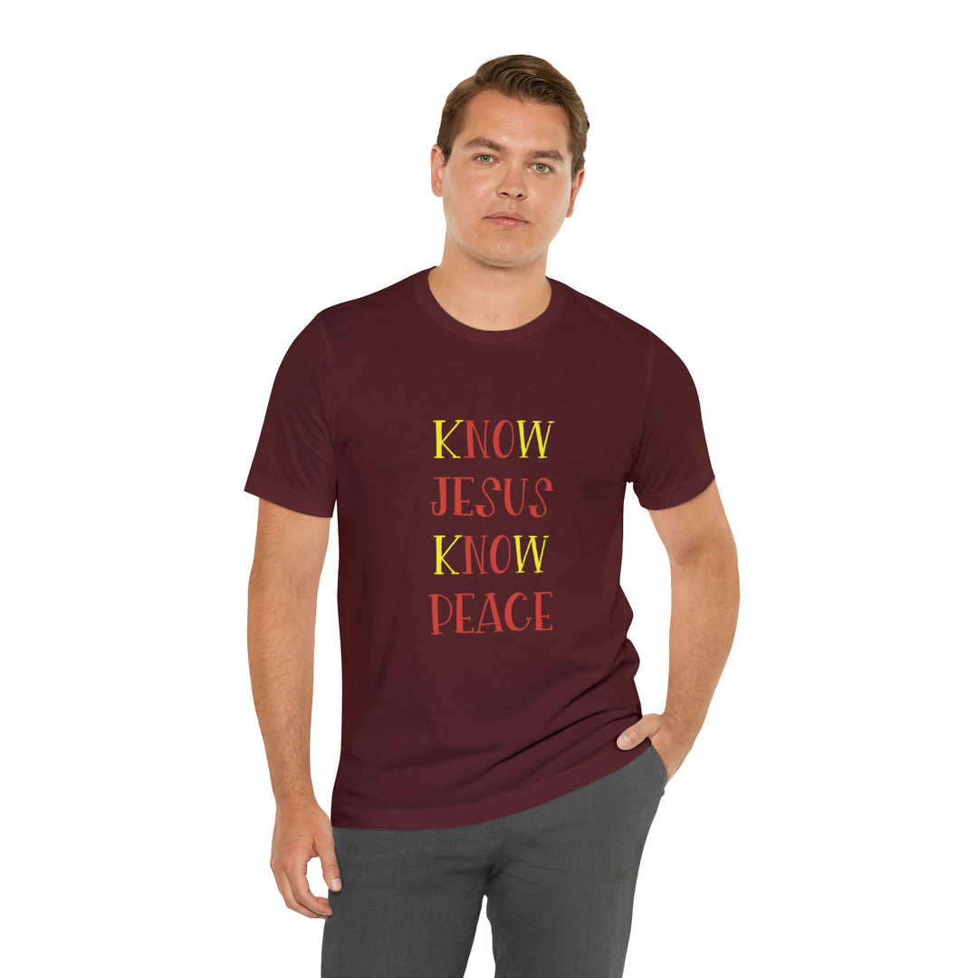 Know Jesus-Unisex Jersey Short Sleeve Tee