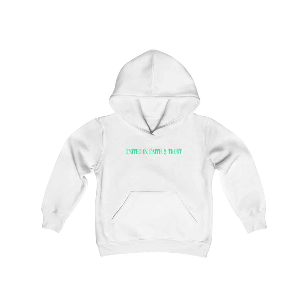 UNITED IN FAITH & TRUST-Youth Heavy Blend Hooded Sweatshirt