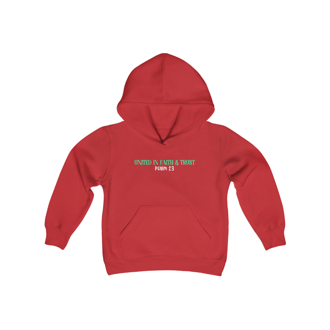 UNITED IN FAITH & TRUST-Youth Heavy Blend Hooded Sweatshirt