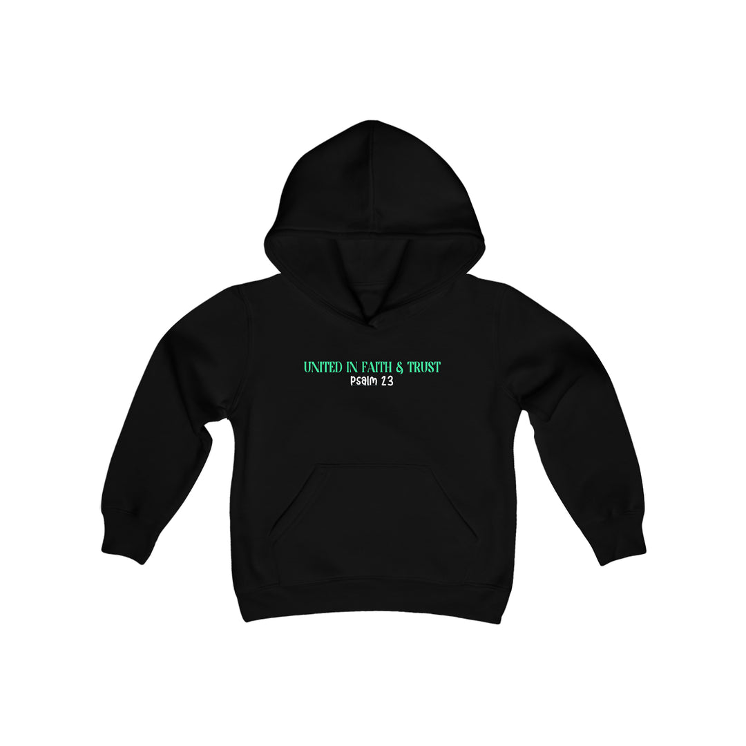 UNITED IN FAITH & TRUST-Youth Heavy Blend Hooded Sweatshirt
