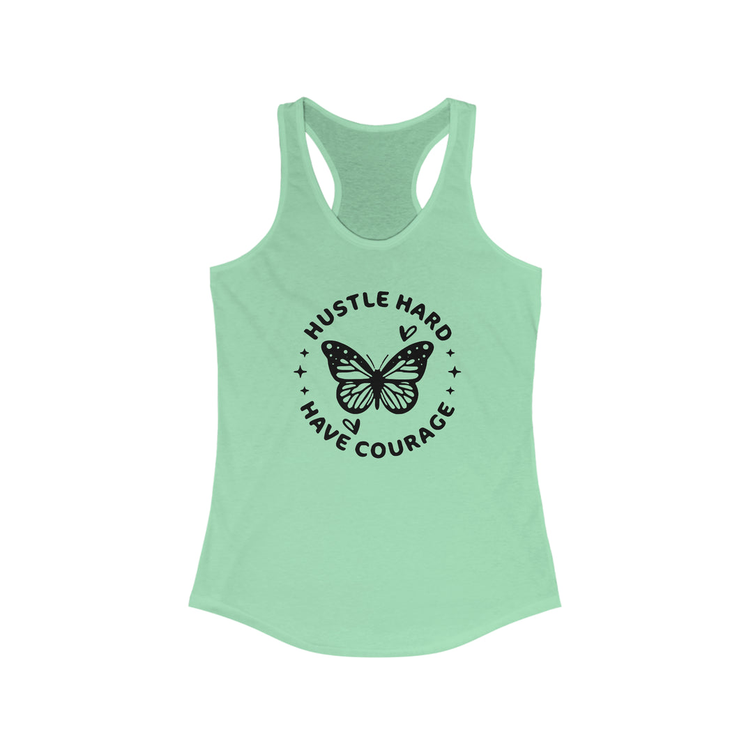 Hustle Hard-Women's Ideal Racerback Tank