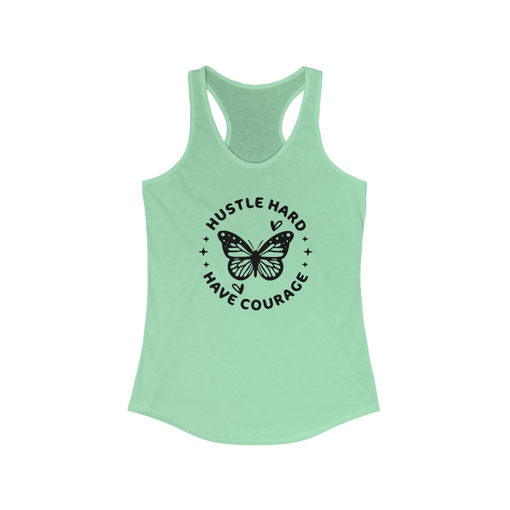 Hustle Hard-Women's Ideal Racerback Tank
