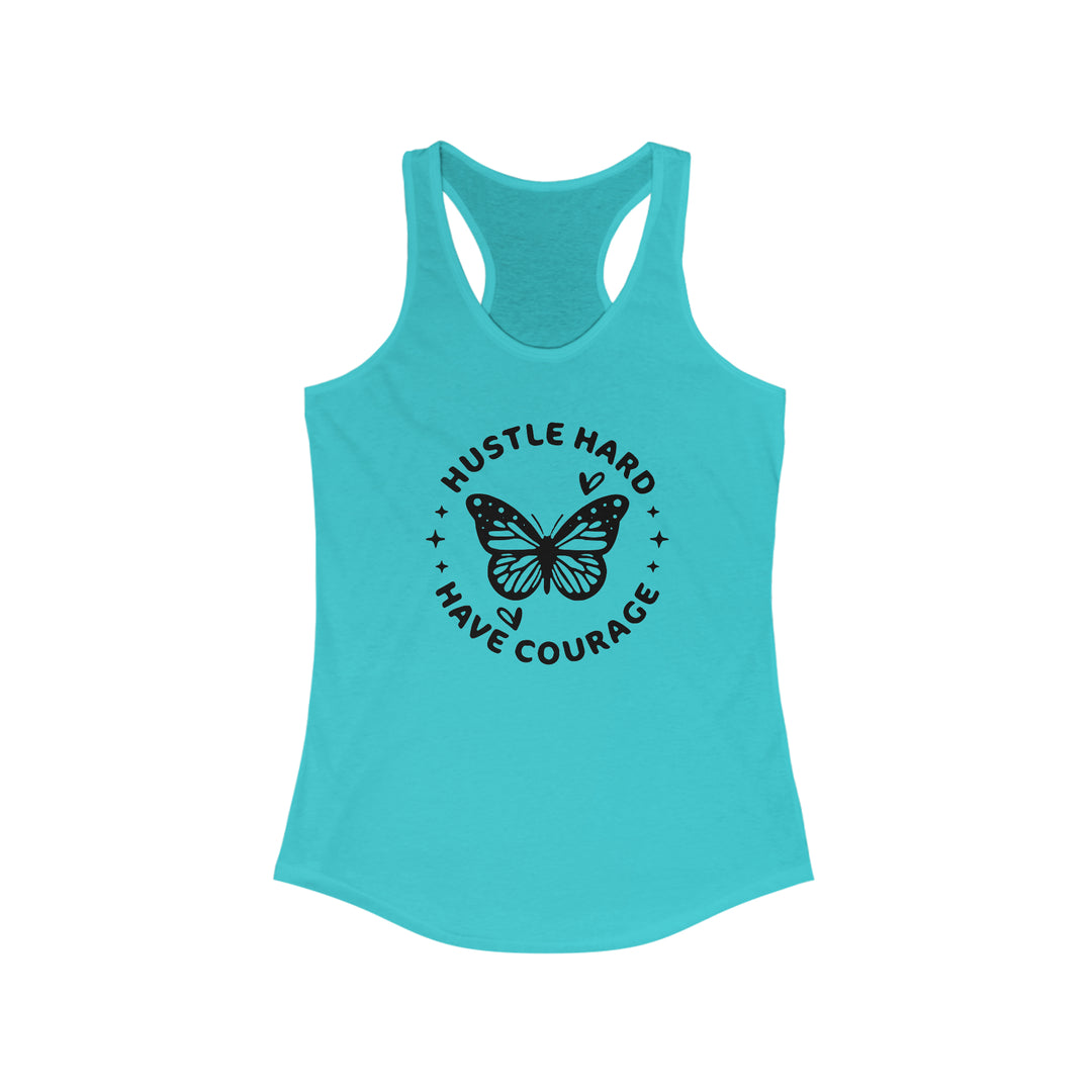 Hustle Hard-Women's Ideal Racerback Tank