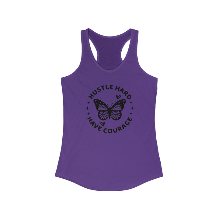 Hustle Hard-Women's Ideal Racerback Tank