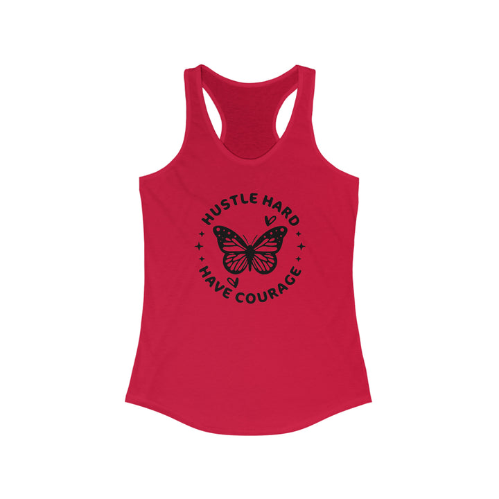 Hustle Hard-Women's Ideal Racerback Tank