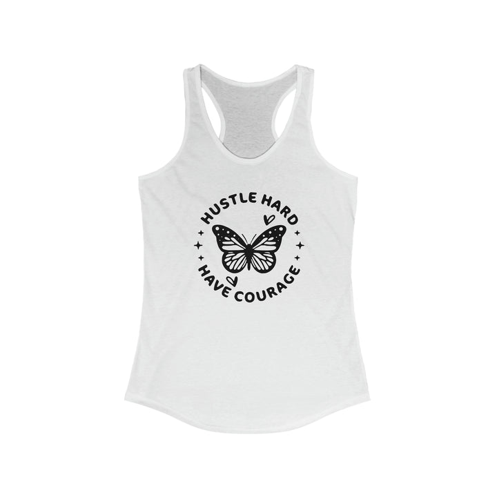 Hustle Hard-Women's Ideal Racerback Tank
