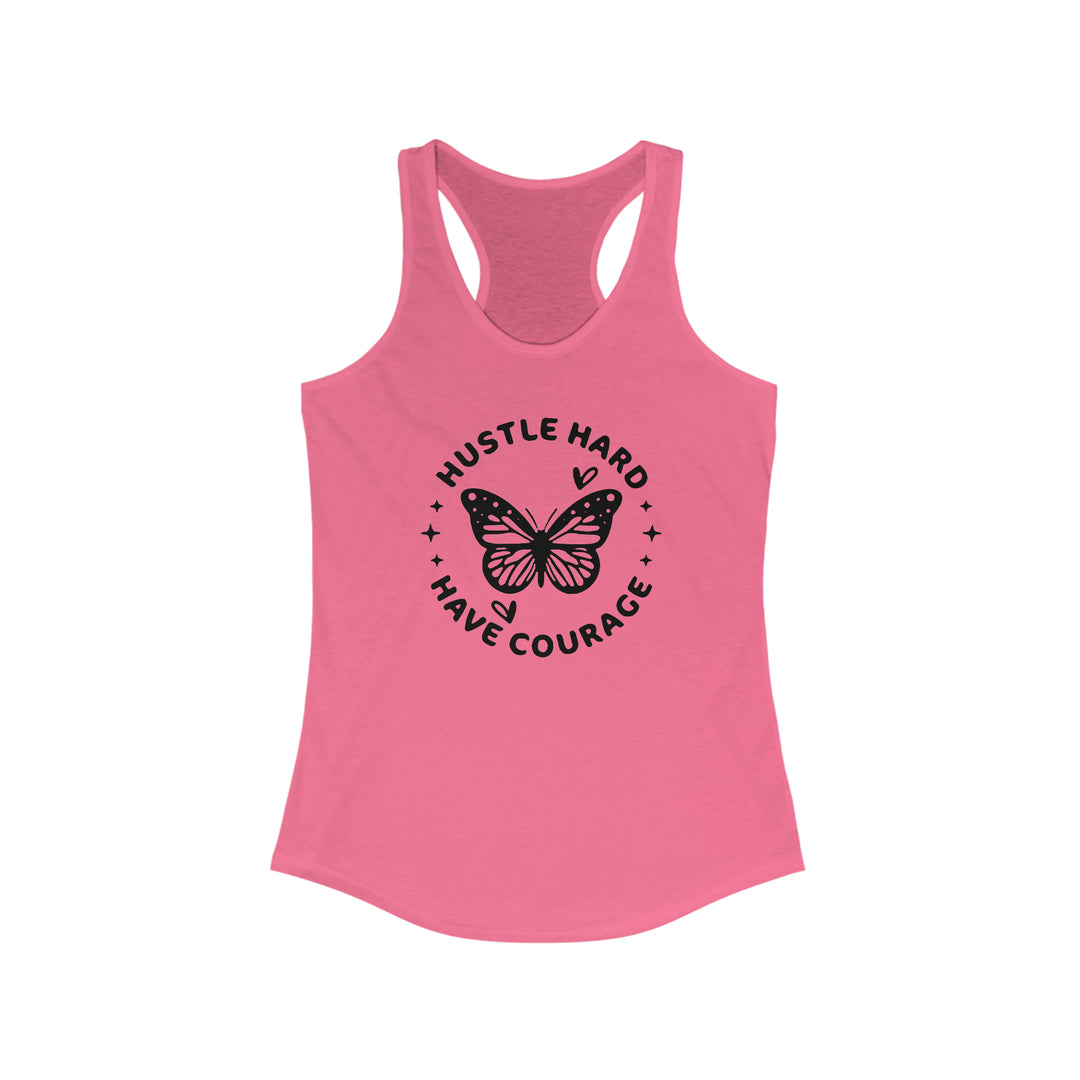 Hustle Hard-Women's Ideal Racerback Tank