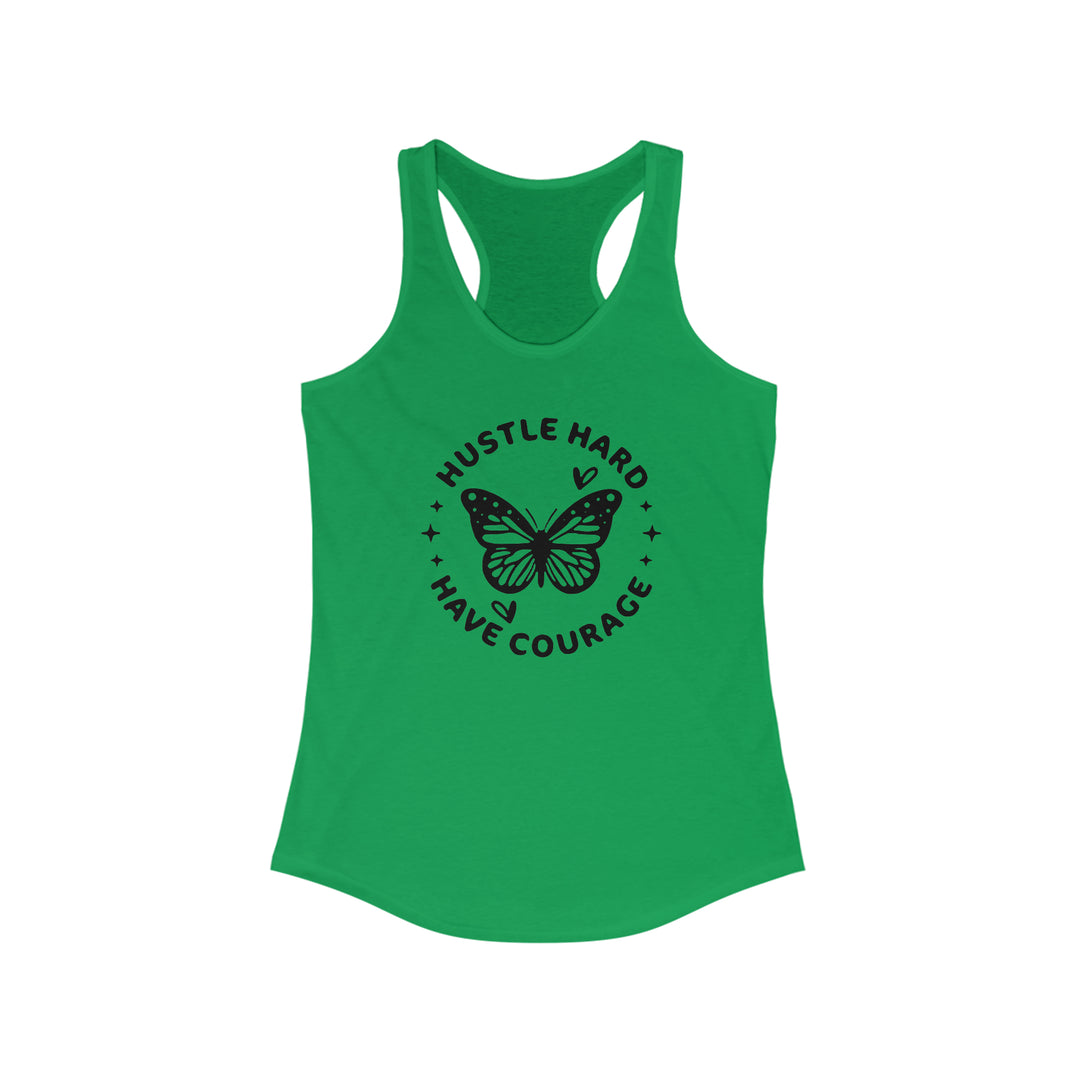 Hustle Hard-Women's Ideal Racerback Tank