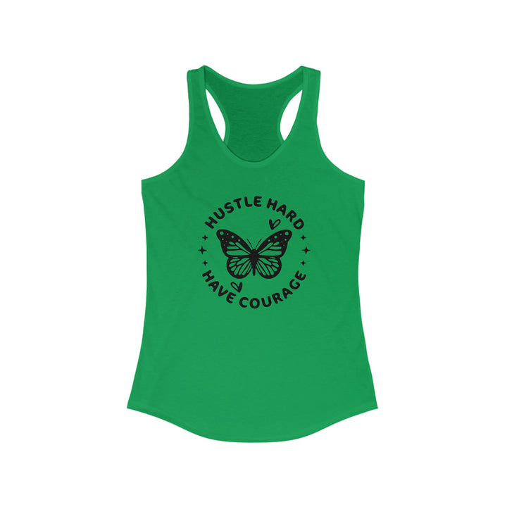 Hustle Hard-Women's Ideal Racerback Tank