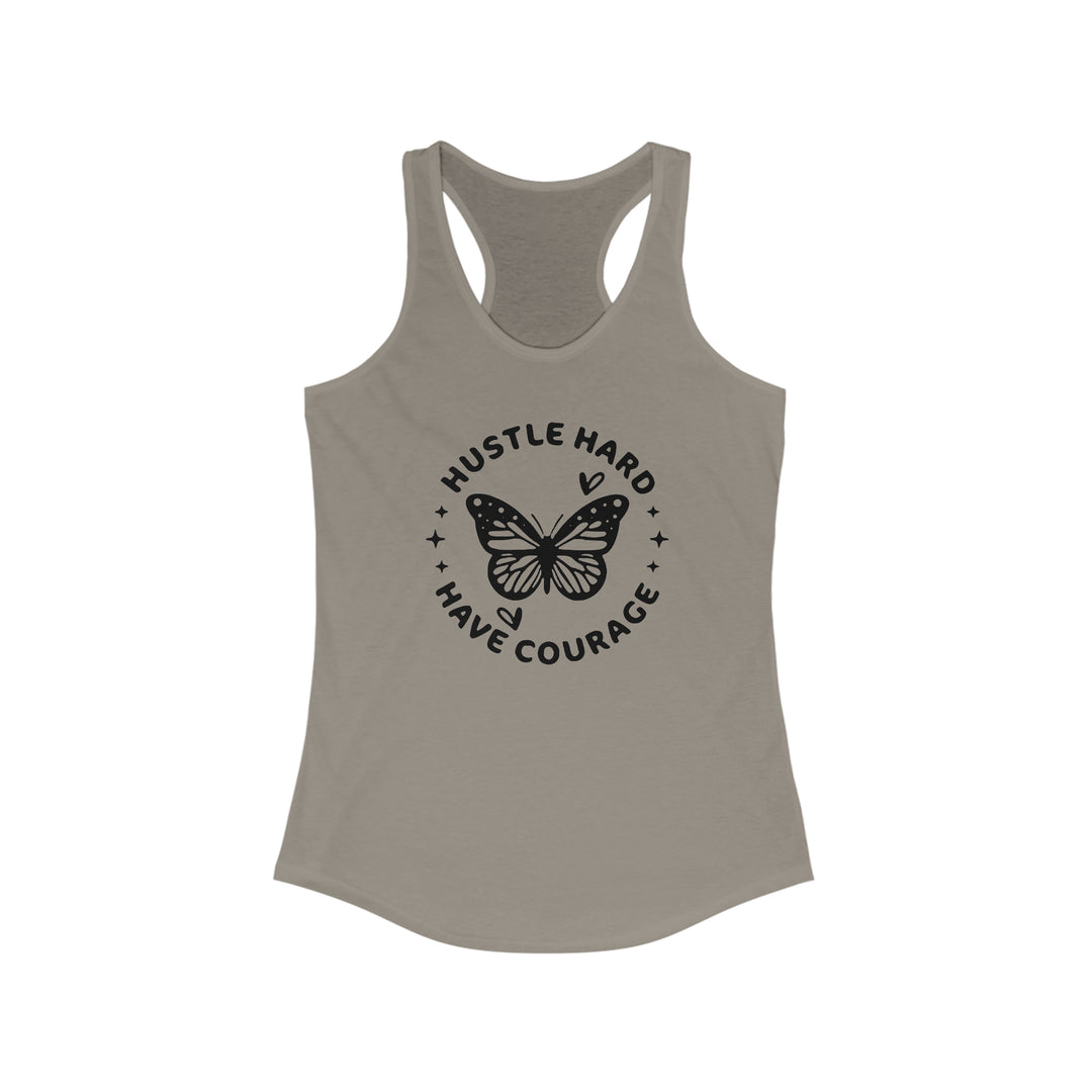 Hustle Hard-Women's Ideal Racerback Tank