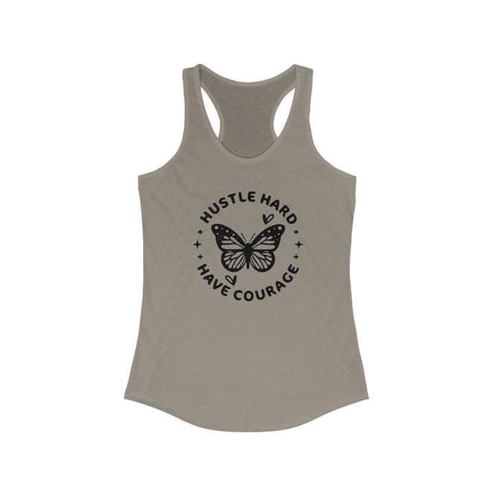 Hustle Hard-Women's Ideal Racerback Tank