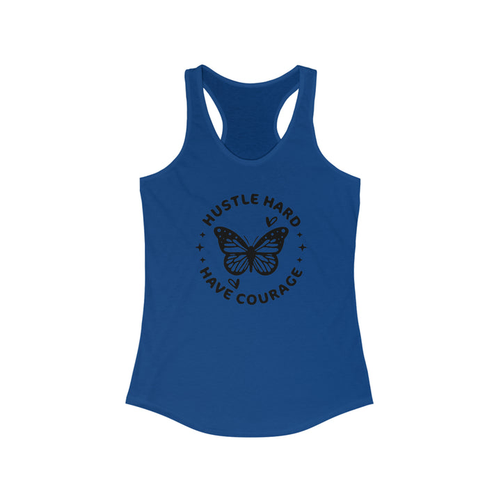 Hustle Hard-Women's Ideal Racerback Tank