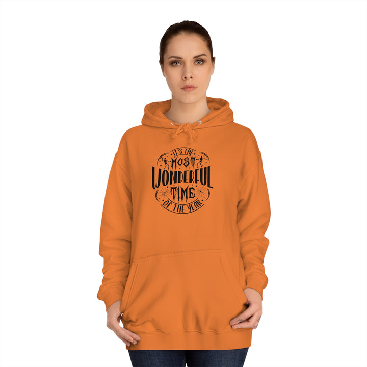 Its the most wonderful time of year-halloween-Unisex College Hoodie
