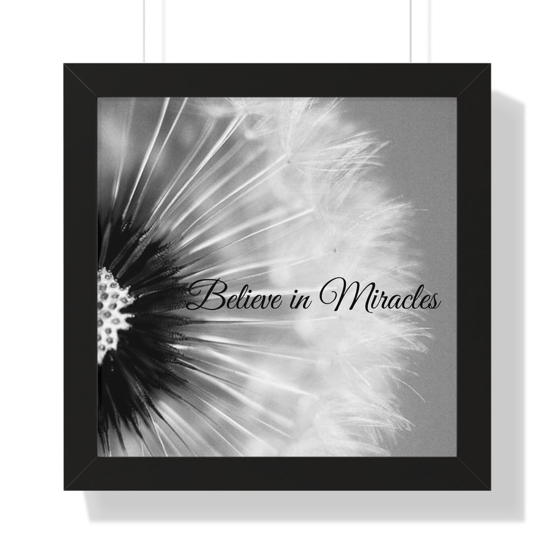 BELIEVE IN MIRACLES=Framed Vertical Poster