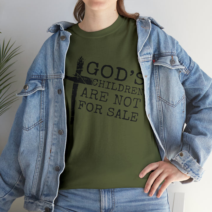 Gods children are not for sale-Unisex Heavy Cotton Tee
