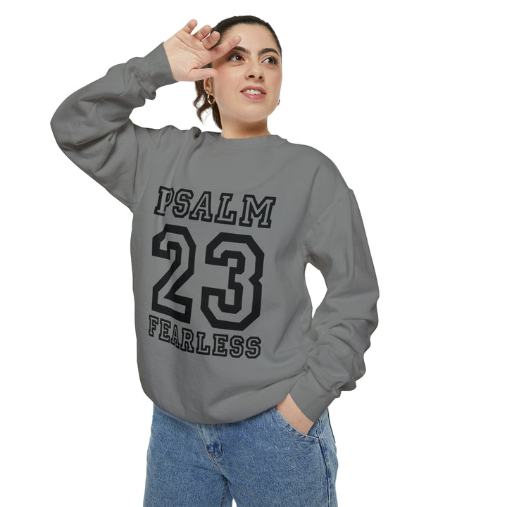 Psalm 23 Unisex Garment-Dyed Sweatshirt