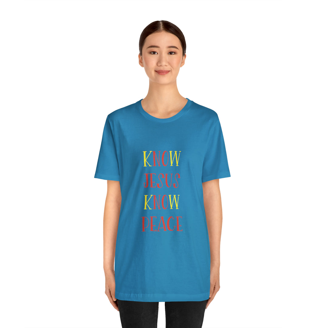 Know Jesus-Unisex Jersey Short Sleeve Tee