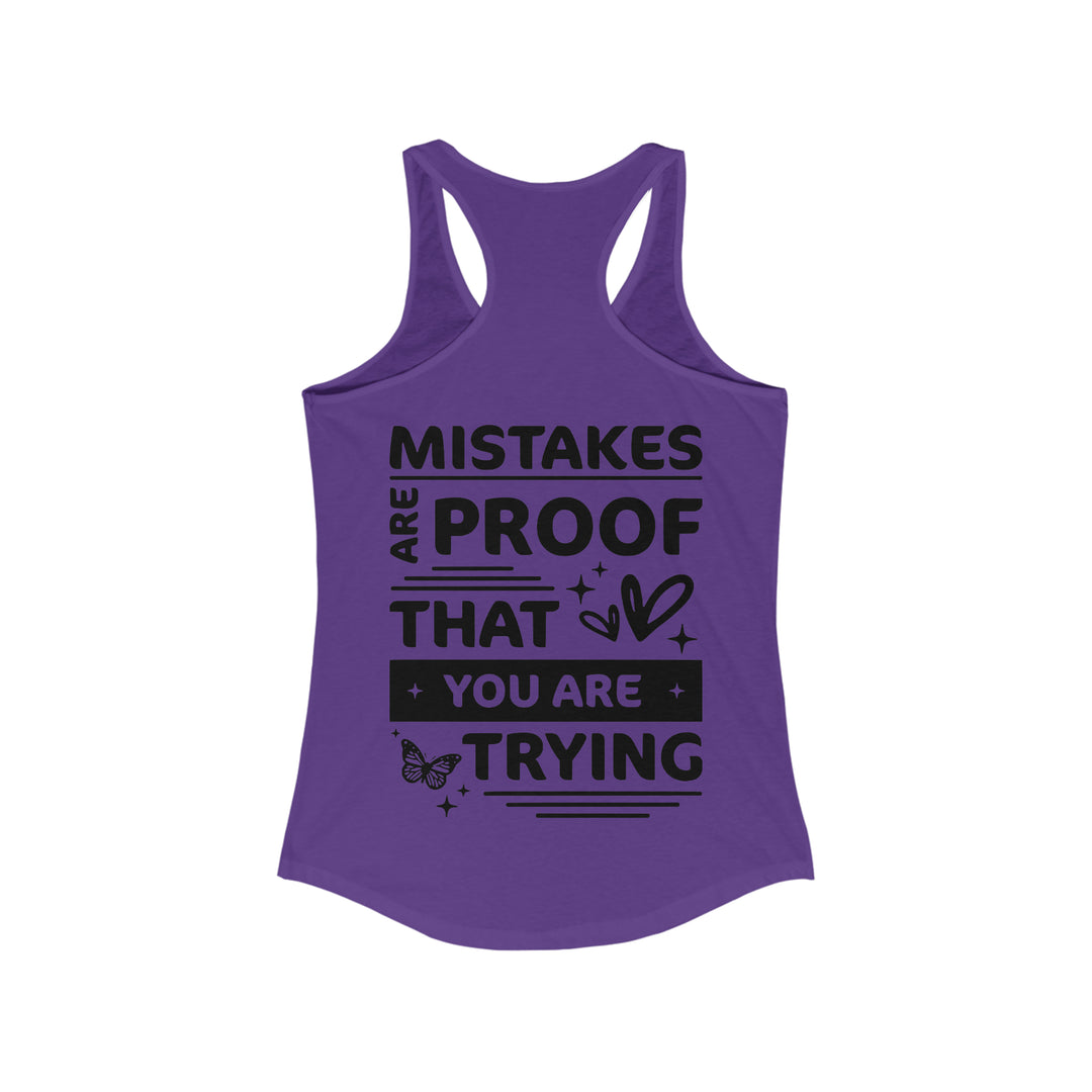 Hustle Hard-Women's Ideal Racerback Tank