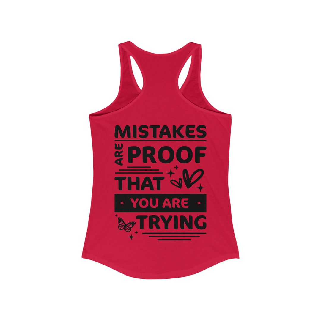 Hustle Hard-Women's Ideal Racerback Tank