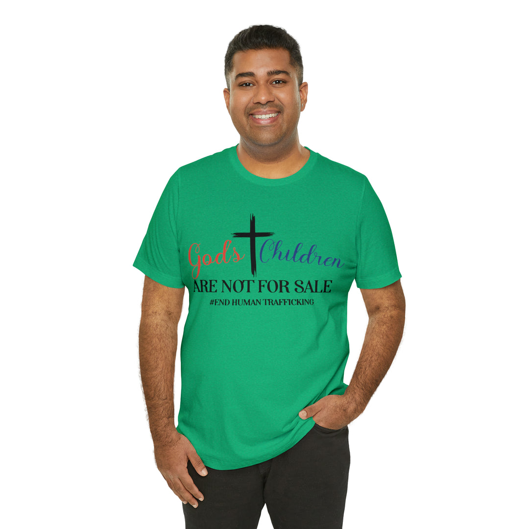 End Human trafficking-Unisex Jersey Short Sleeve Tee