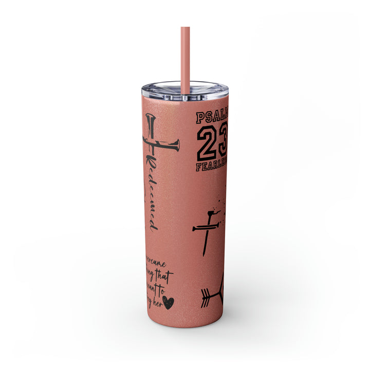 Skinny Tumbler with Straw, 20oz