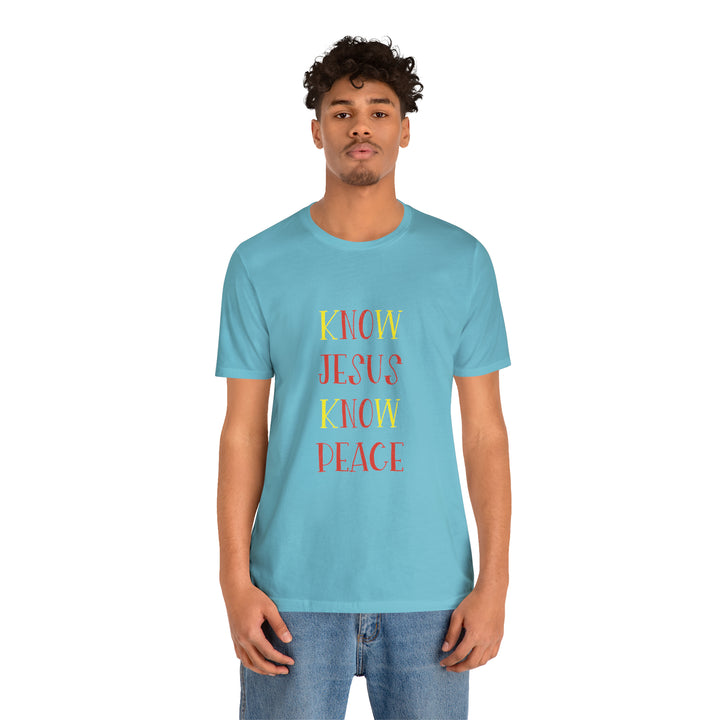 Know Jesus-Unisex Jersey Short Sleeve Tee
