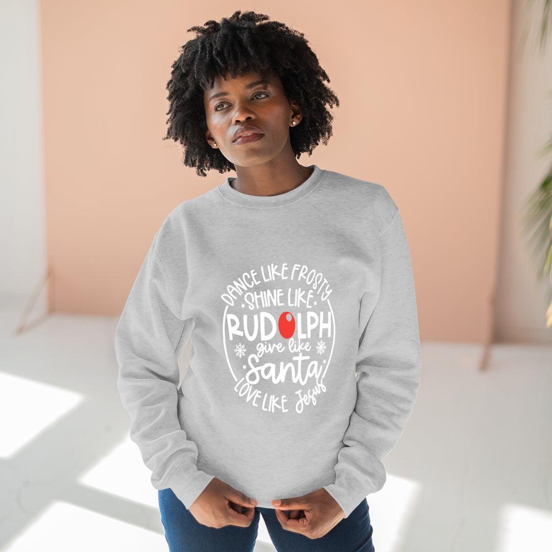Dance Like Frosty=Unisex Premium Crewneck Sweatshirt