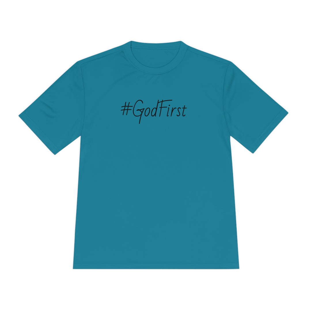 #GodFirst-Unisex Moisture Wicking Tee