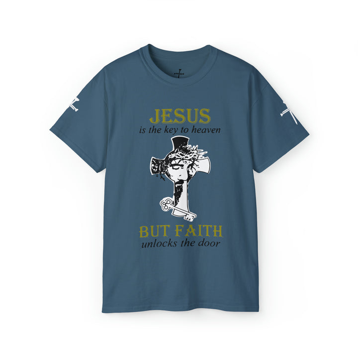 JESUS IS KEY=Unisex Ultra Cotton Tee