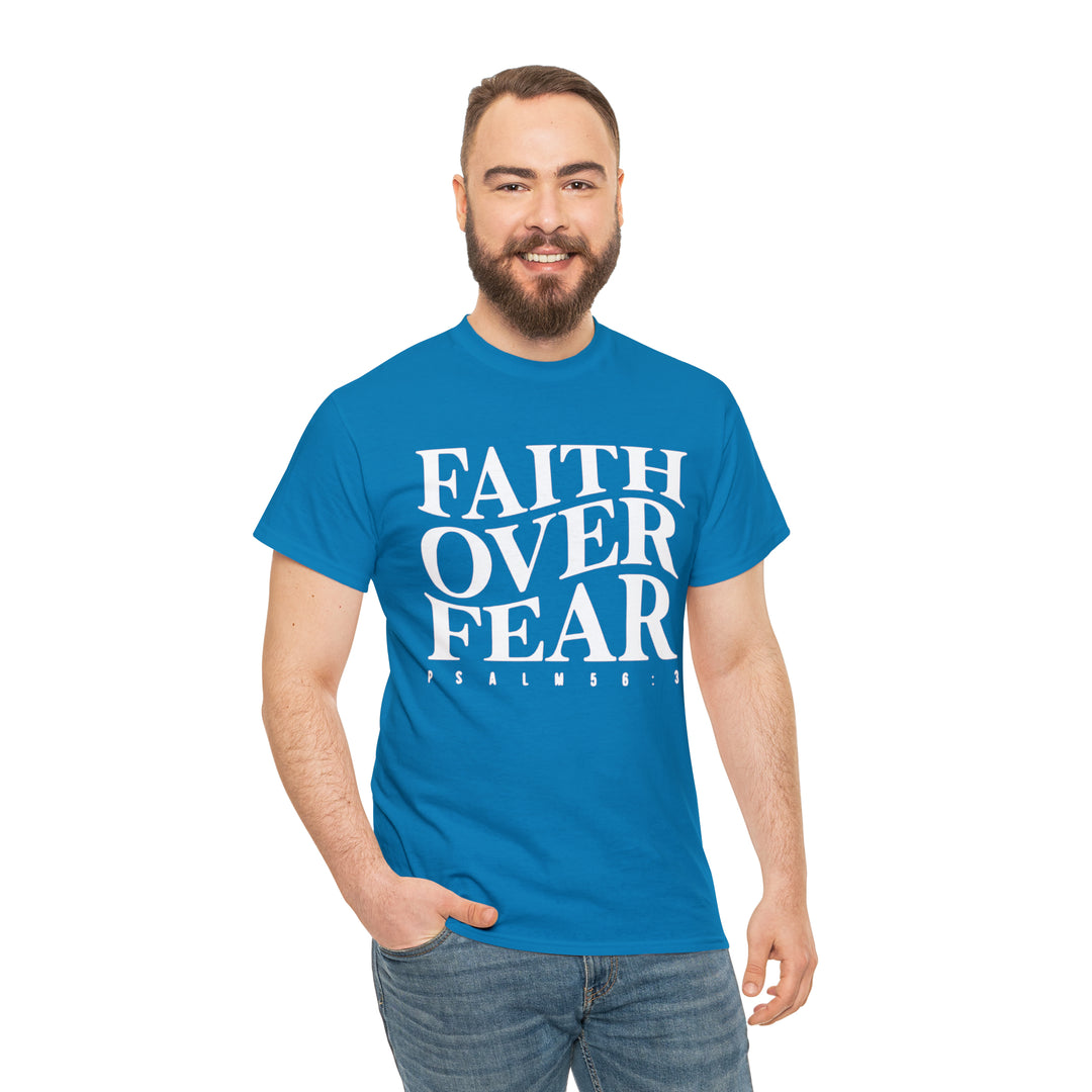 Faith Over Fear-Unisex Heavy Cotton Tee