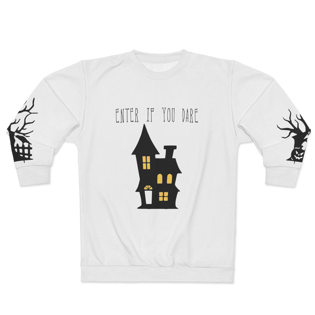 Enter if You Dare-Unisex Sweatshirt (AOP)
