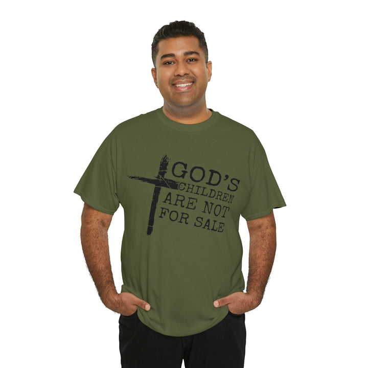 Gods children are not for sale-Unisex Heavy Cotton Tee