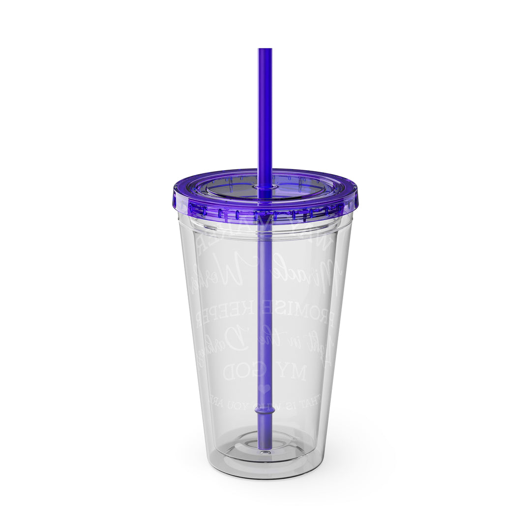 Way Maker=Sunsplash Tumbler with Straw, 16oz
