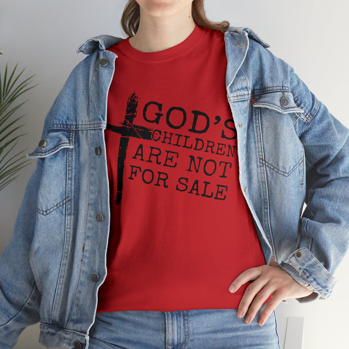 Gods children are not for sale-Unisex Heavy Cotton Tee