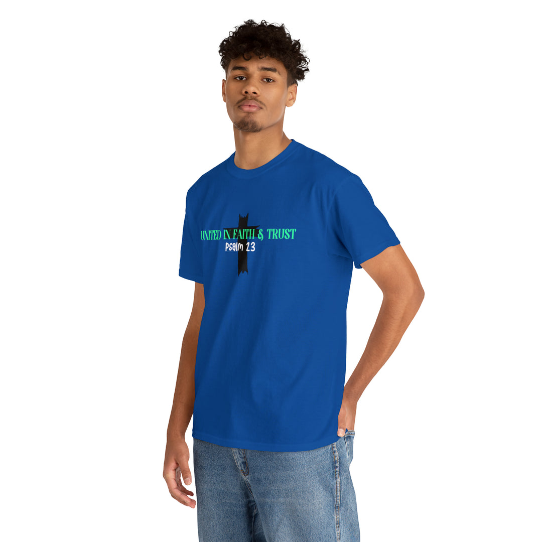 UNITED IN FAITH & TRUST-Unisex Heavy Cotton Tee