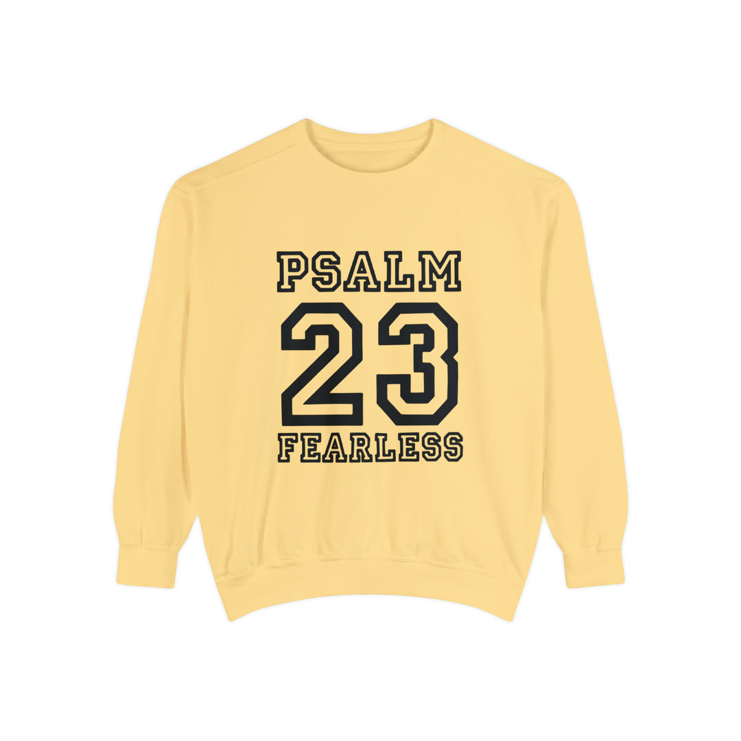 Psalm 23 Unisex Garment-Dyed Sweatshirt